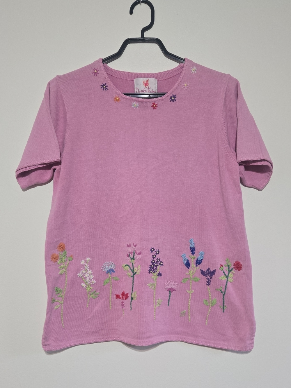 Vintage Embroidered Knit Tee